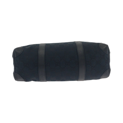 Gucci Handbag 000 0851 Gg Canvas Black Silvermetal Handbags Mini Boston Duffel Bag Women