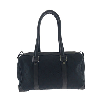 Gucci Handbag 000 0851 Gg Canvas Black Silvermetal Handbags Mini Boston Duffel Bag Women
