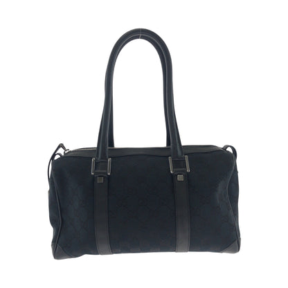 Gucci Handbag 000 0851 Gg Canvas Black Silvermetal Handbags Mini Boston Duffel Bag Women