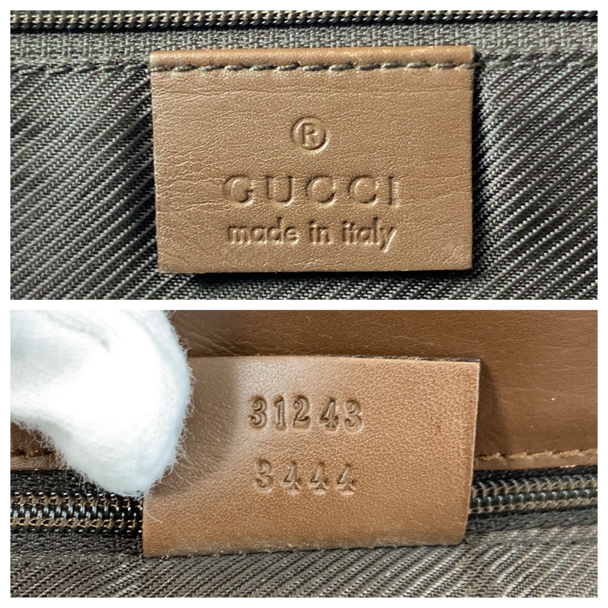 Gucci Tote Bag 31243 Gg Canvas, Leather Beige Brown Tote Bag Shoulder Bag Women
