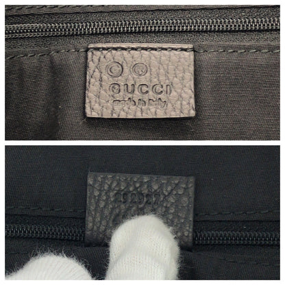 Gucci Tote Bag 292927 Gg Canvas Black, Gray, Gold Metal Tote Bag Handbag Shoulder Bag Horsebit Women
