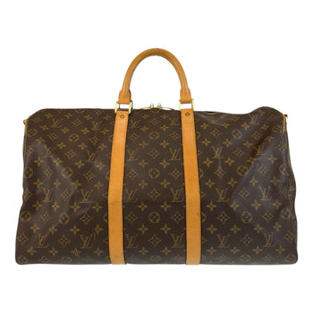Louis Vuitton Boston Duffel Bag M41426 Pvc, Leather Brown Gold Metal Boston Duffel Bag Shoulder Bag