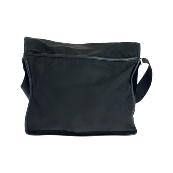Prada Shoulder Bag Nylon, Leather Black Silvermetal Shoulder Bag Messenger Bag Test Triangle With