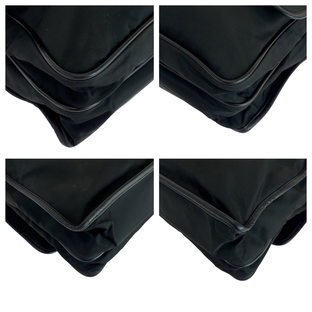 Prada Shoulder Bag Nylon, Leather Black Silvermetal Shoulder Bag Messenger Bag Test Triangle With