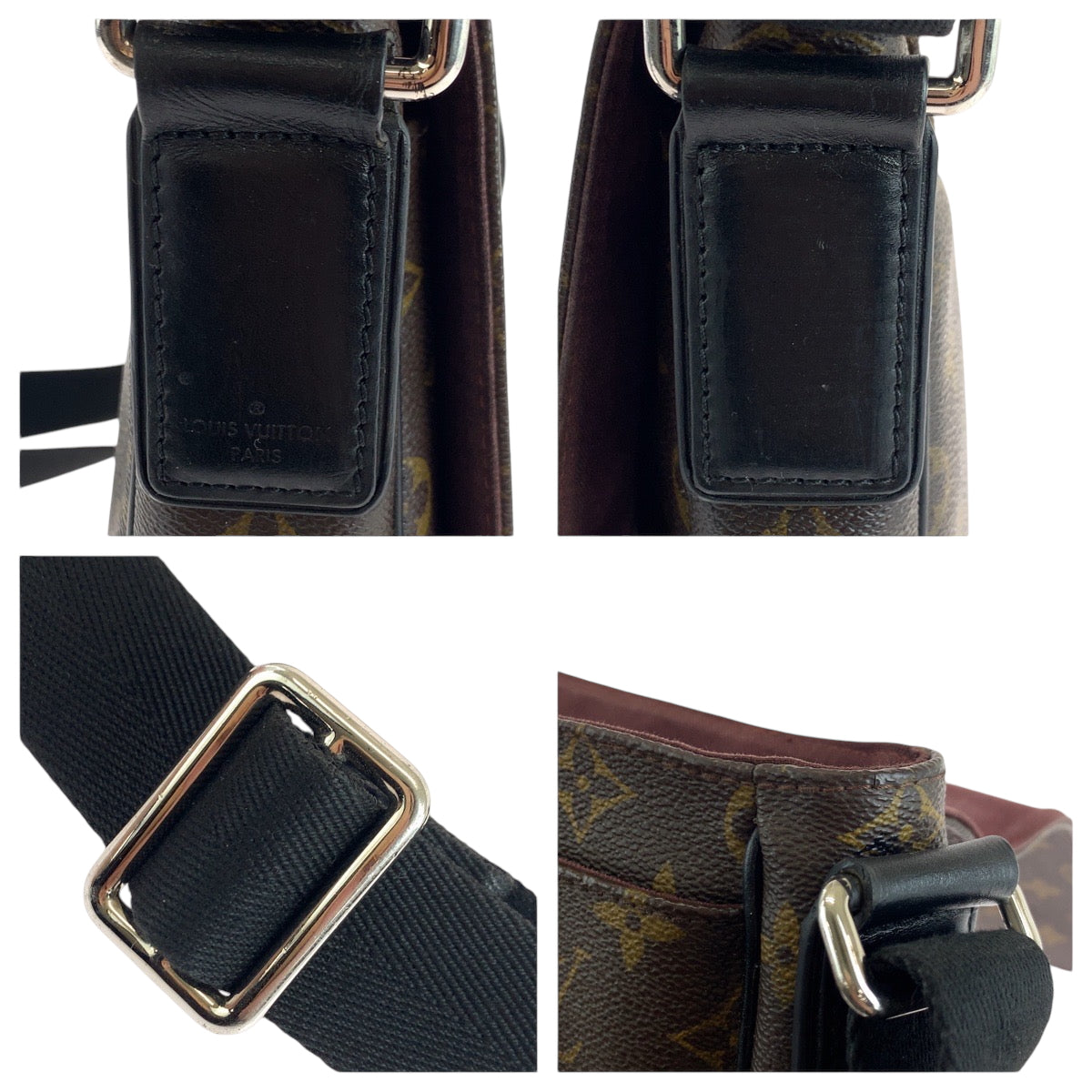 Louis Vuitton Shoulder Bag M40935 Pvc Brown Black Silvermetal Shoulder Bag Monogram Macasa District