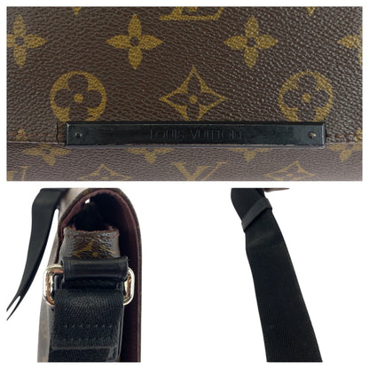Louis Vuitton Shoulder Bag M40935 Pvc Brown Black Silvermetal Shoulder Bag Monogram Macasa District