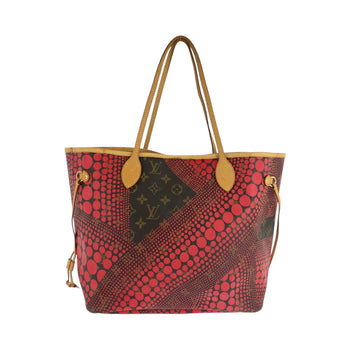 Louis Vuitton Tote Bag M40686 Pvc Red Brown Gold Metal Tote Bag Shoulder Bag Monogram Wave Yayoi