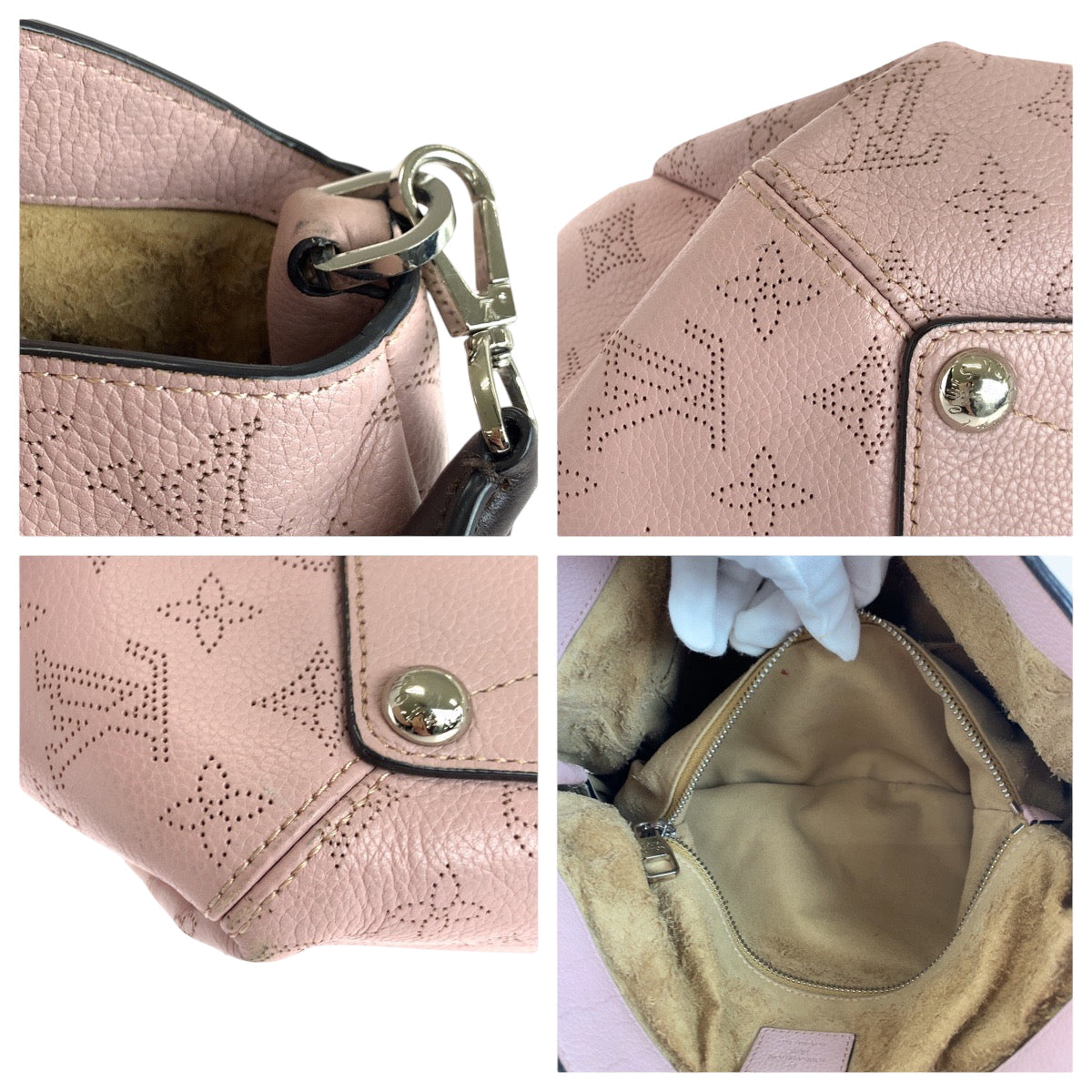 Louis Vuitton Shoulder Bag M50033 Leather Magnolia Pink Silvermetal Shoulder Bag Handbag 2Way