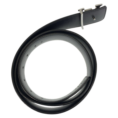 Louis Vuitton Belt M9043 Pvc, Leather Black Silvermetal Monogram Eclipse Saintur Lv Initial Mens 42