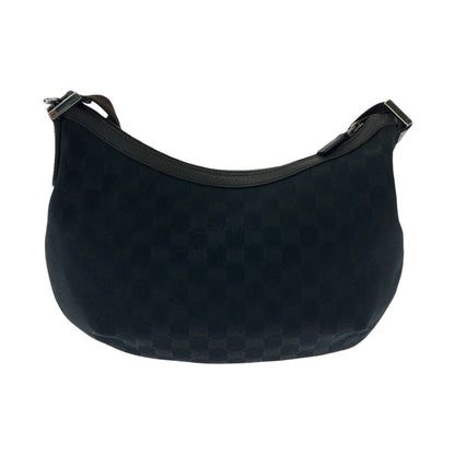 Gucci Shoulder Bag 181092 Gg Canvas Black Silvermetal Shoulder Bag Messenger Bag Women