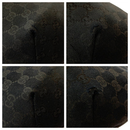 Gucci Shoulder Bag 181092 Gg Canvas Black Silvermetal Shoulder Bag Messenger Bag Women