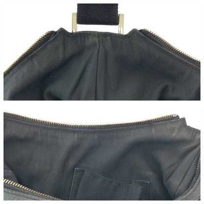 Gucci Shoulder Bag 181092 Gg Canvas Black Silvermetal Shoulder Bag Messenger Bag Women