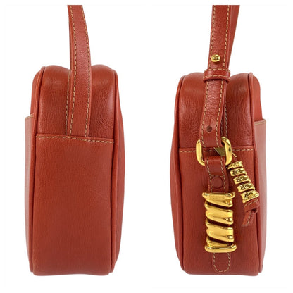 Loewe Shoulder Bag Leather Orange Goldmetal Shoulder Bag Pochette Velazquez Women