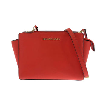 Michael Kors Shoulder Bag 30T3Glmm2L Pvc Red Gold Metal Shoulder Bag Crossbody Logo Women