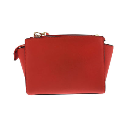 Michael Kors Shoulder Bag 30T3Glmm2L Pvc Red Gold Metal Shoulder Bag Crossbody Logo Women