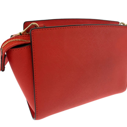 Michael Kors Shoulder Bag 30T3Glmm2L Pvc Red Gold Metal Shoulder Bag Crossbody Logo Women