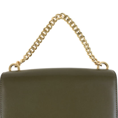 Michael Kors Shoulder Bag Leather Khaki Goldmetal Shoulder Bag Pochette Women