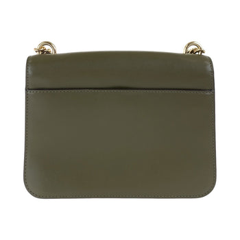 Michael Kors Shoulder Bag Leather Khaki Goldmetal Shoulder Bag Pochette Women