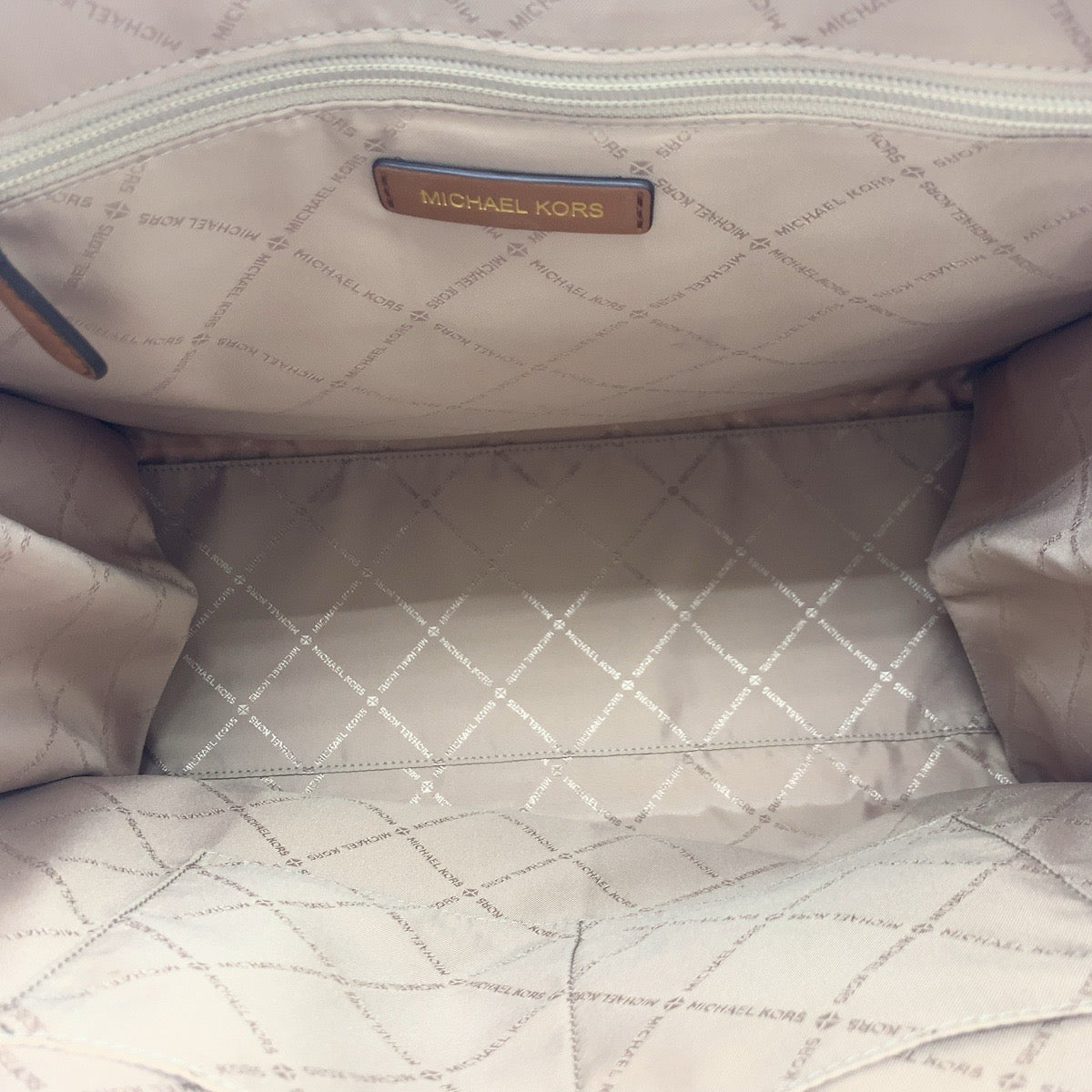 Michael Kors Shoulder Bag Pvc White Brown