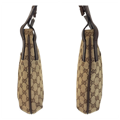 Gucci Shoulder Bag 122793 Gg Canvas Beige Brown Shoulder Bag Pochette Women(Unisex)