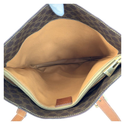 Celine Tote Bag Mc98/1 Pvc, Leather Brown Gold Metal Tote Bag Shoulder Bag Macadam Women