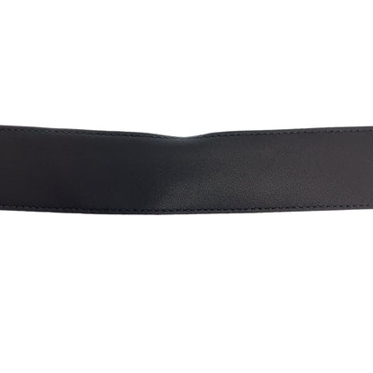 Gucci Belt 525040 Leather Black Belt Buckle 33.1"/34" Unisex Marmont Gg Logo Mens(Unisex) 34