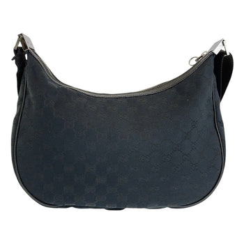 Gucci Shoulder Bag 122790 Gg Canvas Black Silvermetal Crossbody Shoulder Bag Women