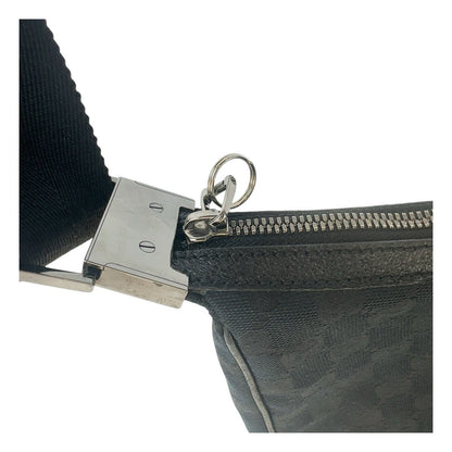 Gucci Shoulder Bag 122790 Gg Canvas Black Silvermetal Crossbody Shoulder Bag Women