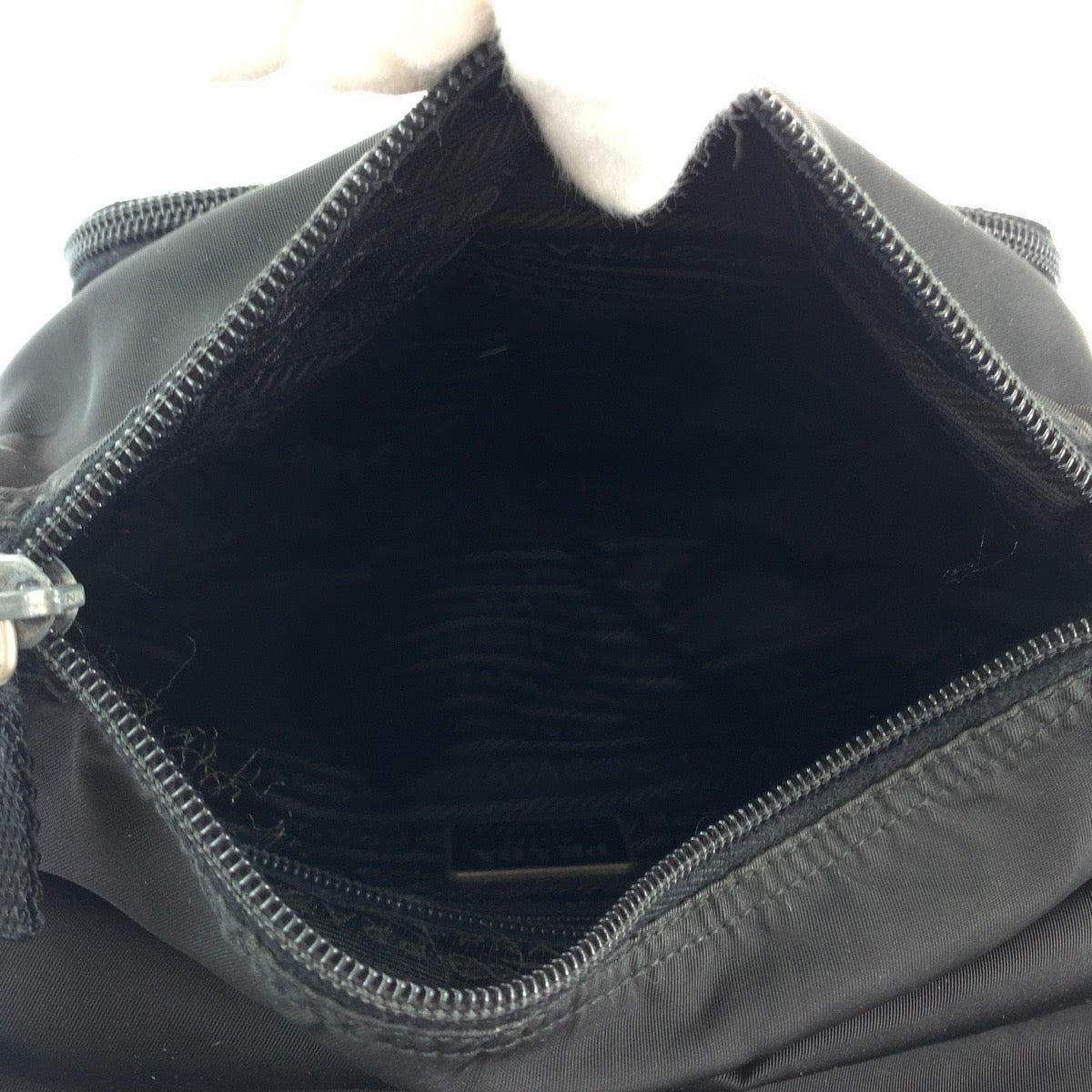 Prada Shoulder Bag Nylon Black Shoulder Bag Messenger Bag Test Triangle With Logo Mens