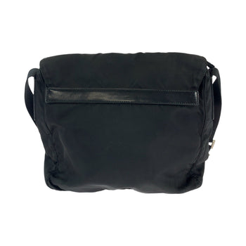 Prada Shoulder Bag Nylon Black Shoulder Bag Messenger Bag Test Triangle With Logo Mens