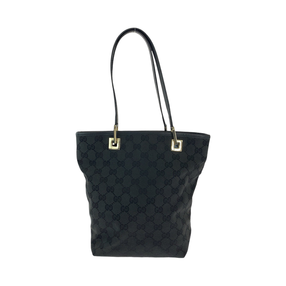 Gucci Tote Bag 002 1099 Gg Canvas Black Shoulder Bag Women