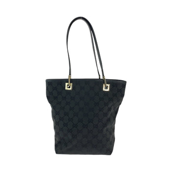 Gucci Tote Bag 002 1099 Gg Canvas Black Shoulder Bag Women