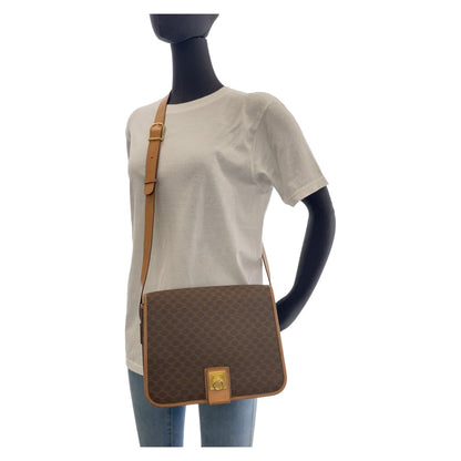 Celine Shoulder Bag Pvc, Leather Brown Crossbody Shoulder Bag Macadam Women