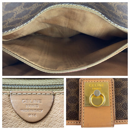 Celine Shoulder Bag Pvc, Leather Brown Crossbody Shoulder Bag Macadam Women