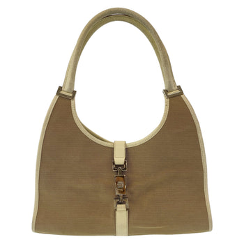 Gucci Shoulder Bag 002 1067 Canvas Beige Shoulder Bag Handbag Jackie Women