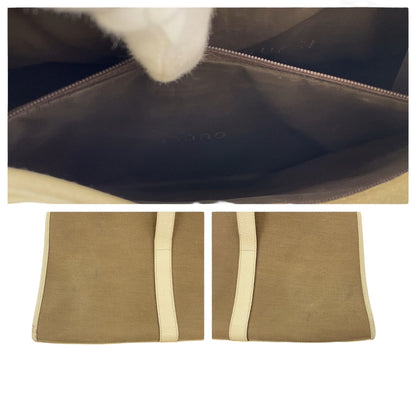 Gucci Shoulder Bag 002 1067 Canvas Beige Shoulder Bag Handbag Jackie Women
