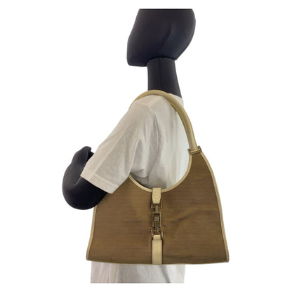 Gucci Shoulder Bag 002 1067 Canvas Beige Shoulder Bag Handbag Jackie Women
