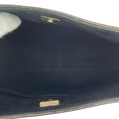 Gucci Shoulder Bag 001 3739 Leather Black Bamboo Women