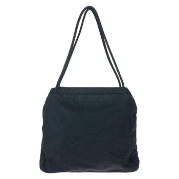 Prada Tote Bag Nylon Black Tote Bag Handbag Test Triangle With Logo Women