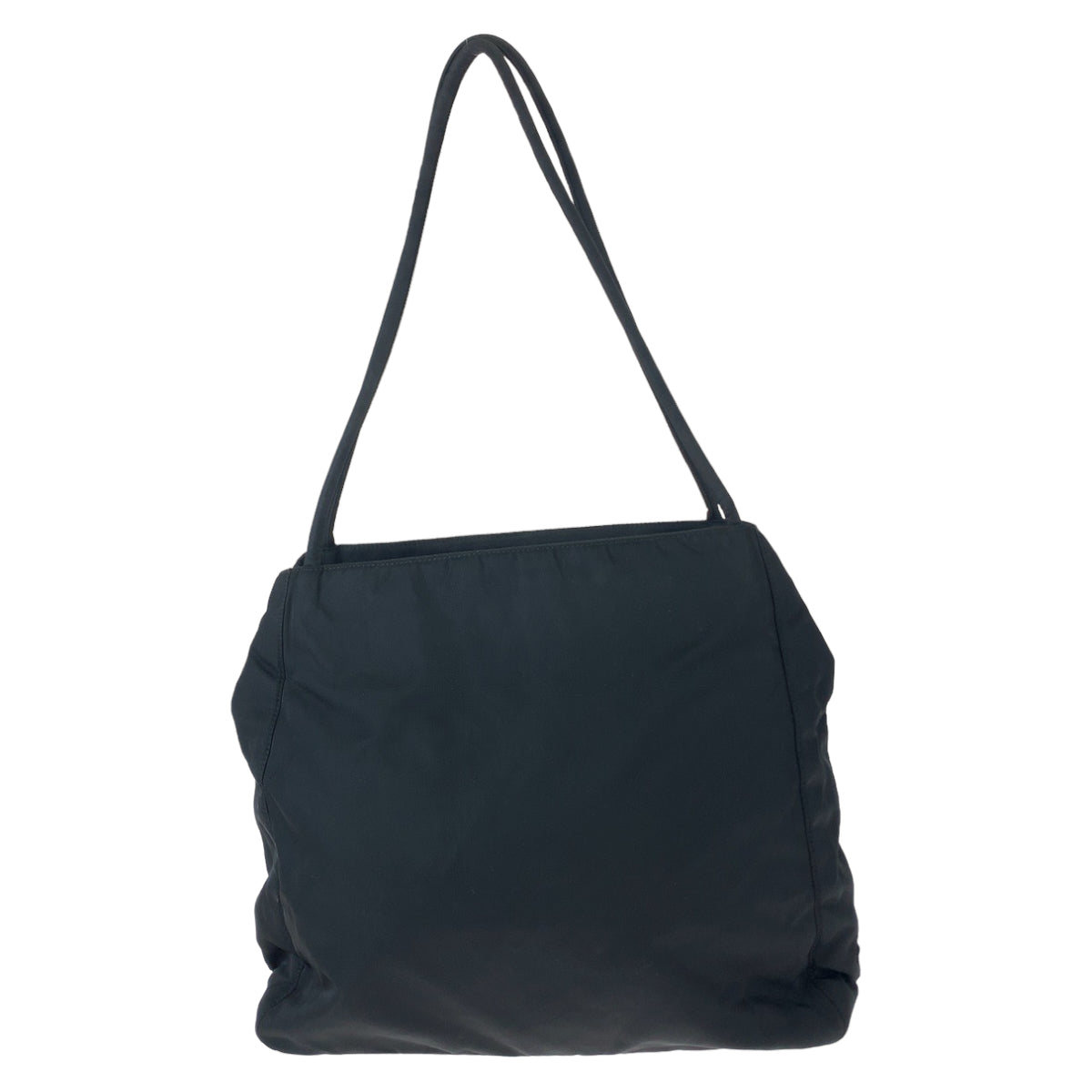 Prada Tote Bag Nylon Black Tote Bag Handbag Test Triangle With Logo Women