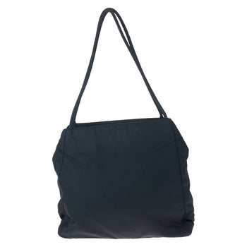 Prada Tote Bag Nylon Black Tote Bag Handbag Test Triangle With Logo Women