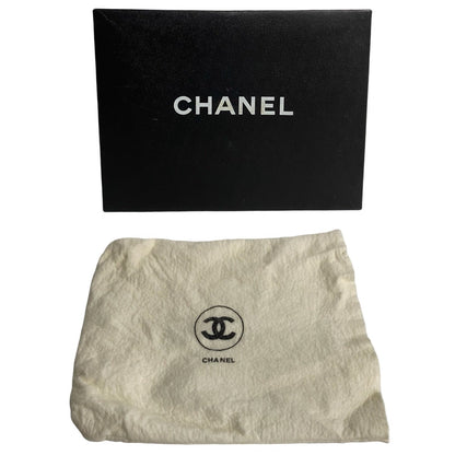 Chanel Shoulder Bag Lambskin Black Coco Mark Fringe Matrasse Women