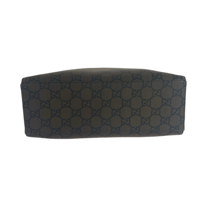 Gucci Tote Bag 002 1010 Nylon Brown Black Silvermetal Tote Bag Handbag Bamboo Women