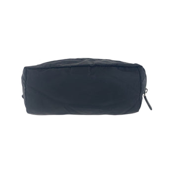 Prada Pouch Nylon Black Silvermetal Test Triangle With Logo