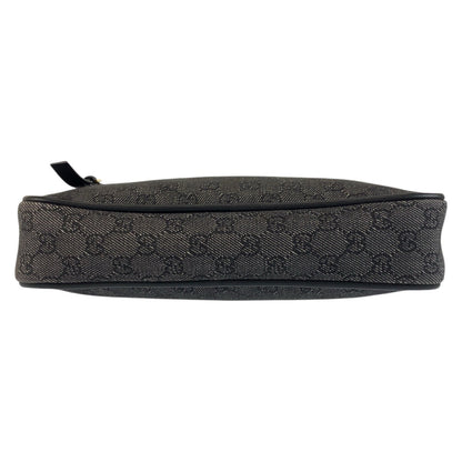 Gucci Shoulder Bag 92729 Gg Canvas, Leather Black Goldmetal Women