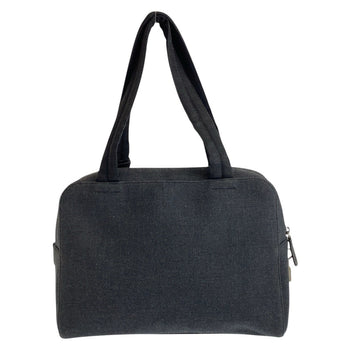 Prada Tote Bag Canvas Grey Black Silvermetal Tote Bag Shoulder Bag Unisex Prada Sports Women