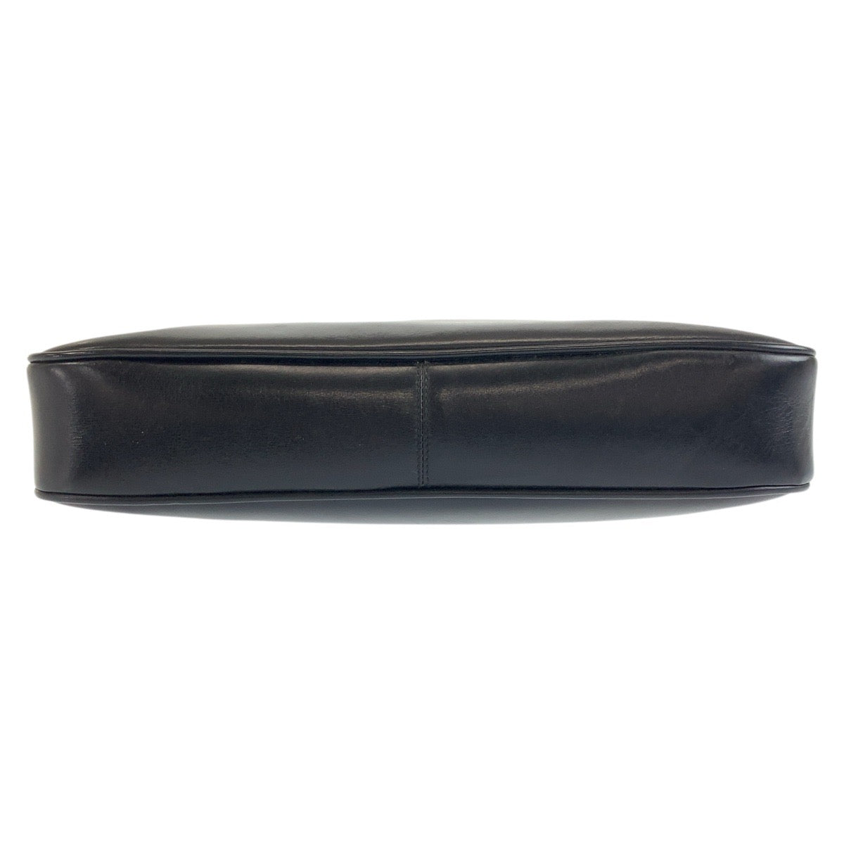 Gucci Shoulder Bag Leather Black Goldmetal Shoulder Bag Pochette Sherry Line Old Gucci Women