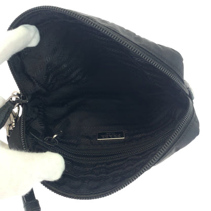 Prada Pouch Nylon Black Test Triangle With Logo