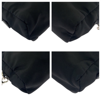 Prada Pouch Nylon Black Test Triangle With Logo