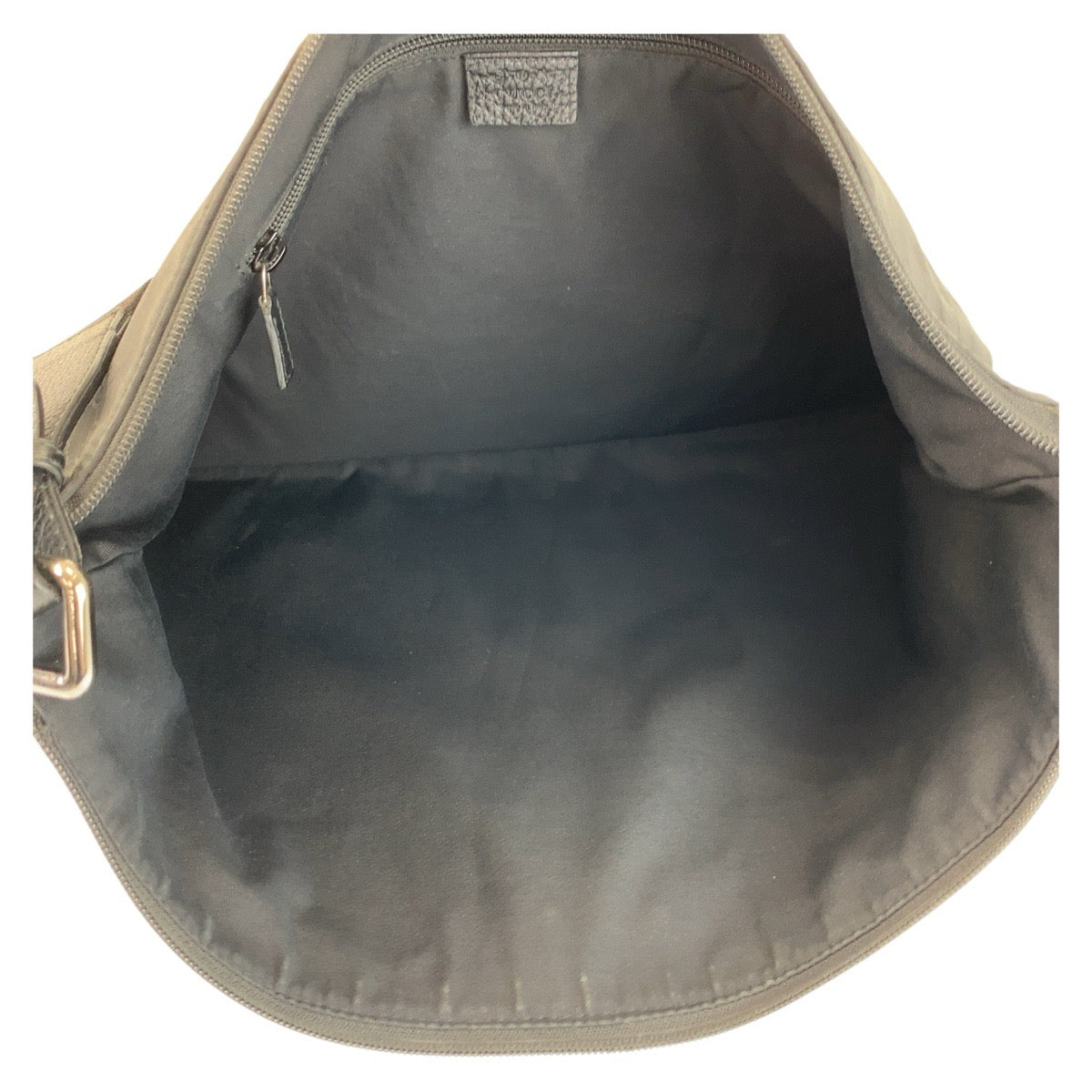 Gucci Shoulder Bag 190628 Nylon, Leather Black Silvermetal Shoulder Bag Messenger Bag Gg Pattern